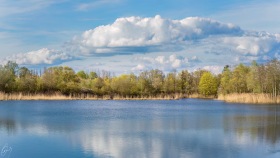 April at the Lake