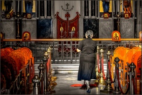 Die Kirche wird geputzt