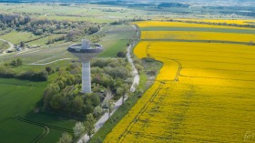 Wasserturm bei Remerschen in Luxemburg
