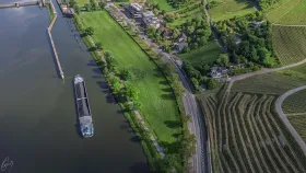 Schleuse von Stadtbredimus von oben