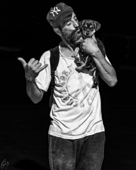 Francesco mit seinem Hund